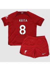 Fotbalové Dres Liverpool Naby Keita #8 Dětské Domácí Oblečení 2022-23 Krátký Rukáv (+ trenýrky)